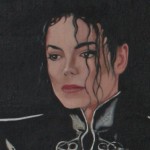 Michael Jackson 25 x 35cm 2009 oil on linen