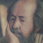 Aleksandr Solzhenitsyn 25 x 30cm 2009 oil on linen