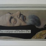 Padre Pio 25 x 40cm 2010 oil on linen