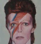 David Bowie 25 x 35cm 2016 oil on linen